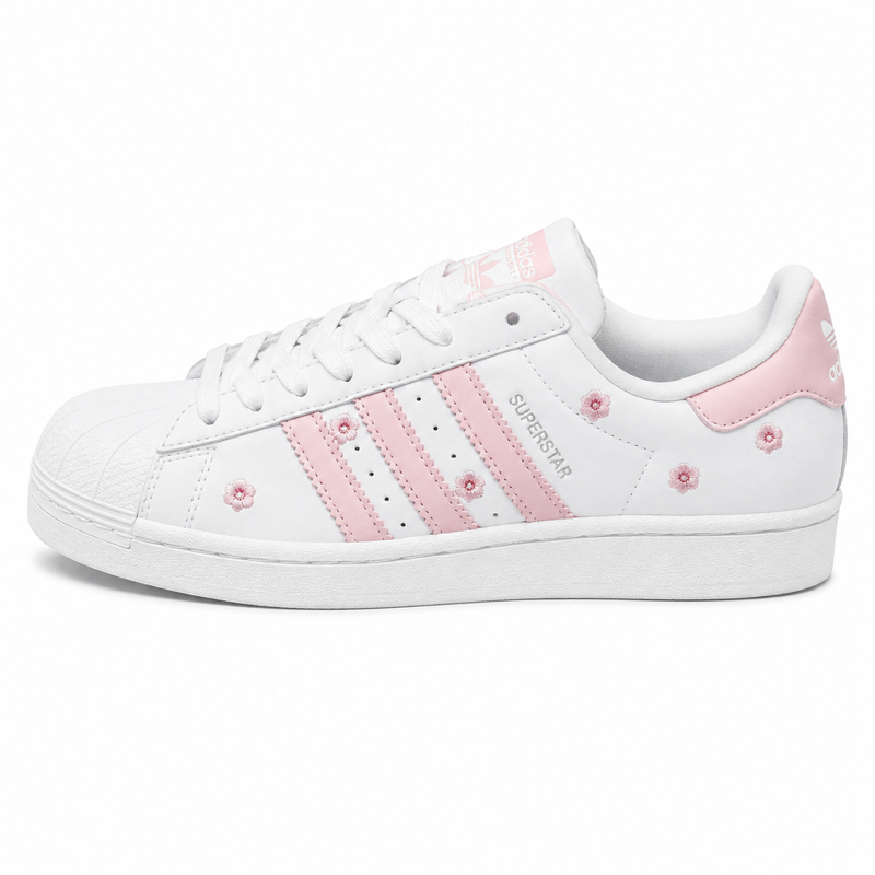 Superstar White And Light Pink