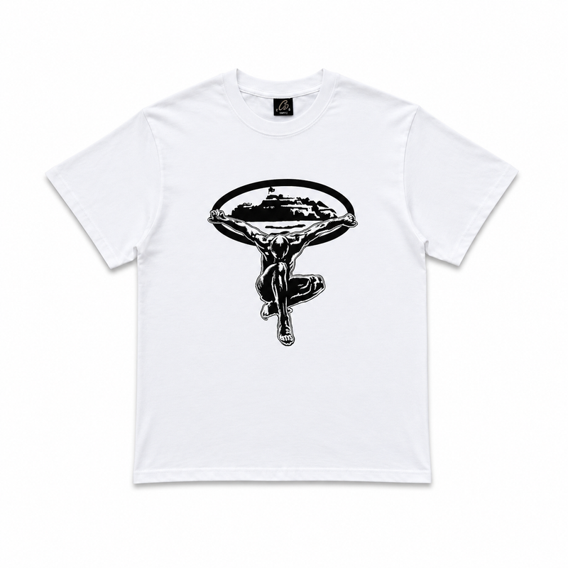 T-Shirt Flying Man Statue