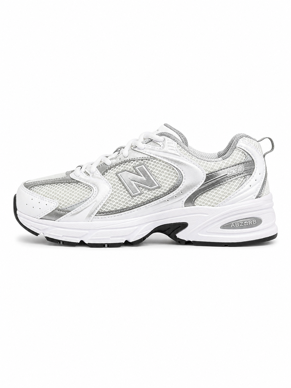 NB 530 Silver and White