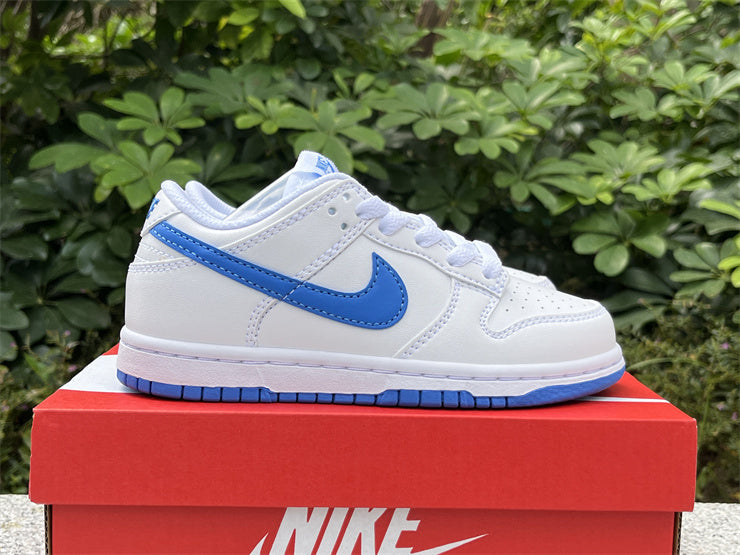 Dunk White and Blue