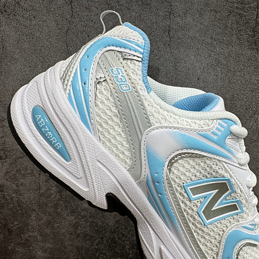 NB 530 White and Blue