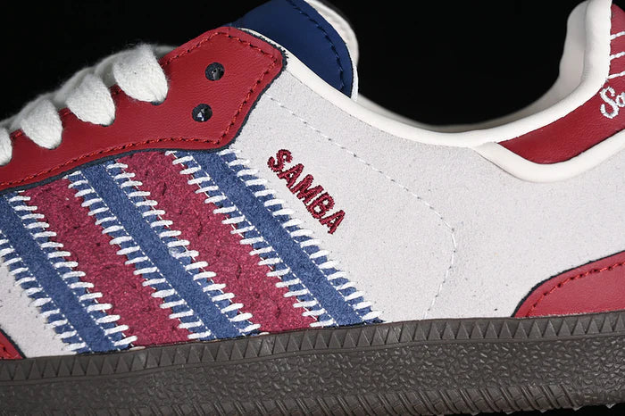 Samba Red Blue White