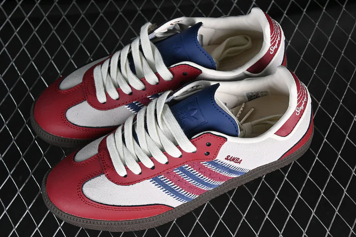 Samba Red Blue White