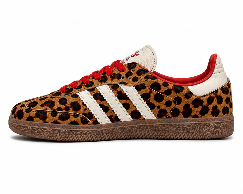Samba Preloved Red Leopard