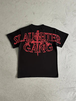 Slaughter Gang Tee Black