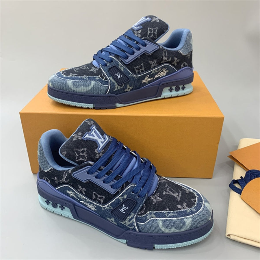 Trainer Denim Black and Blue