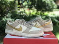 Dunk Low Gold Swoosh 3