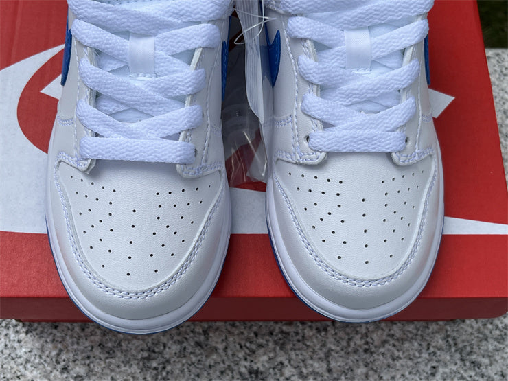 Dunk White and Blue