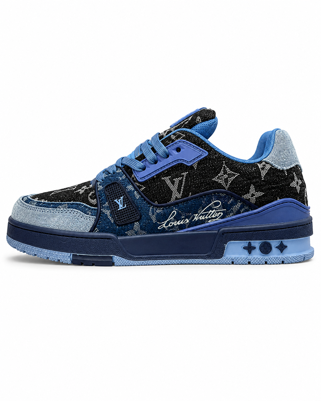 Trainer Denim Black and Blue