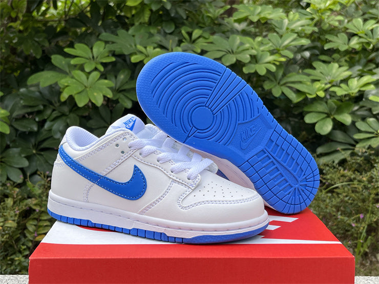 Dunk White and Blue