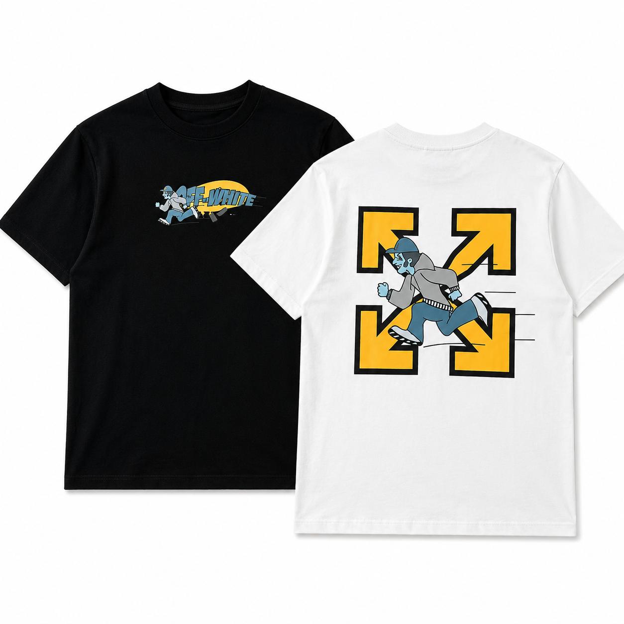 T-shirt Off Run Quickly