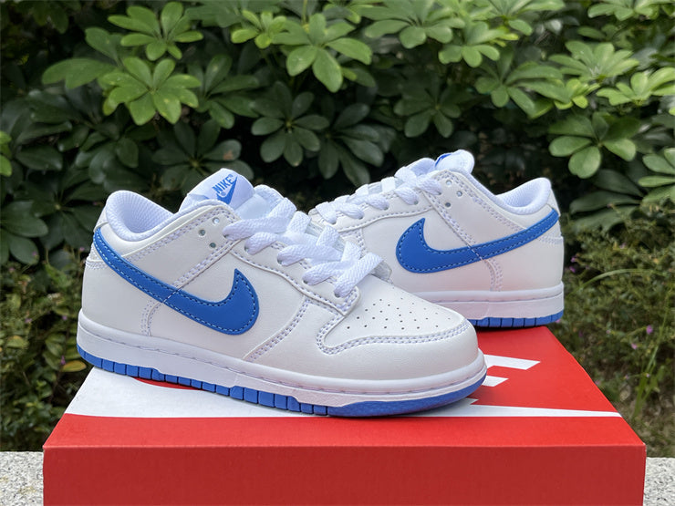 Dunk White and Blue
