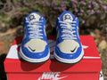 Dunk SB in the Racer Blue and Coconut 6