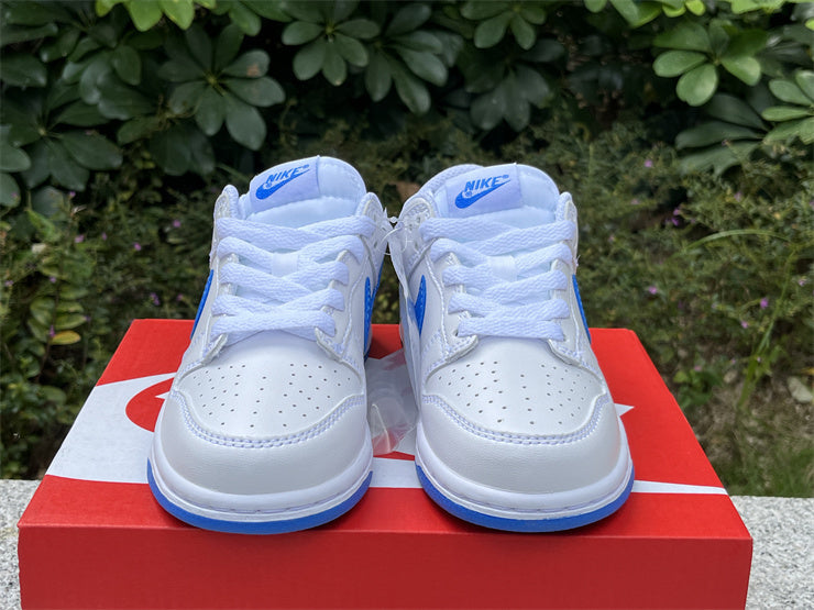 Dunk White and Blue