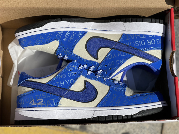 Dunk SB in the Racer Blue and Coconut