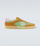 Gucci G75 Suede-Trimmed