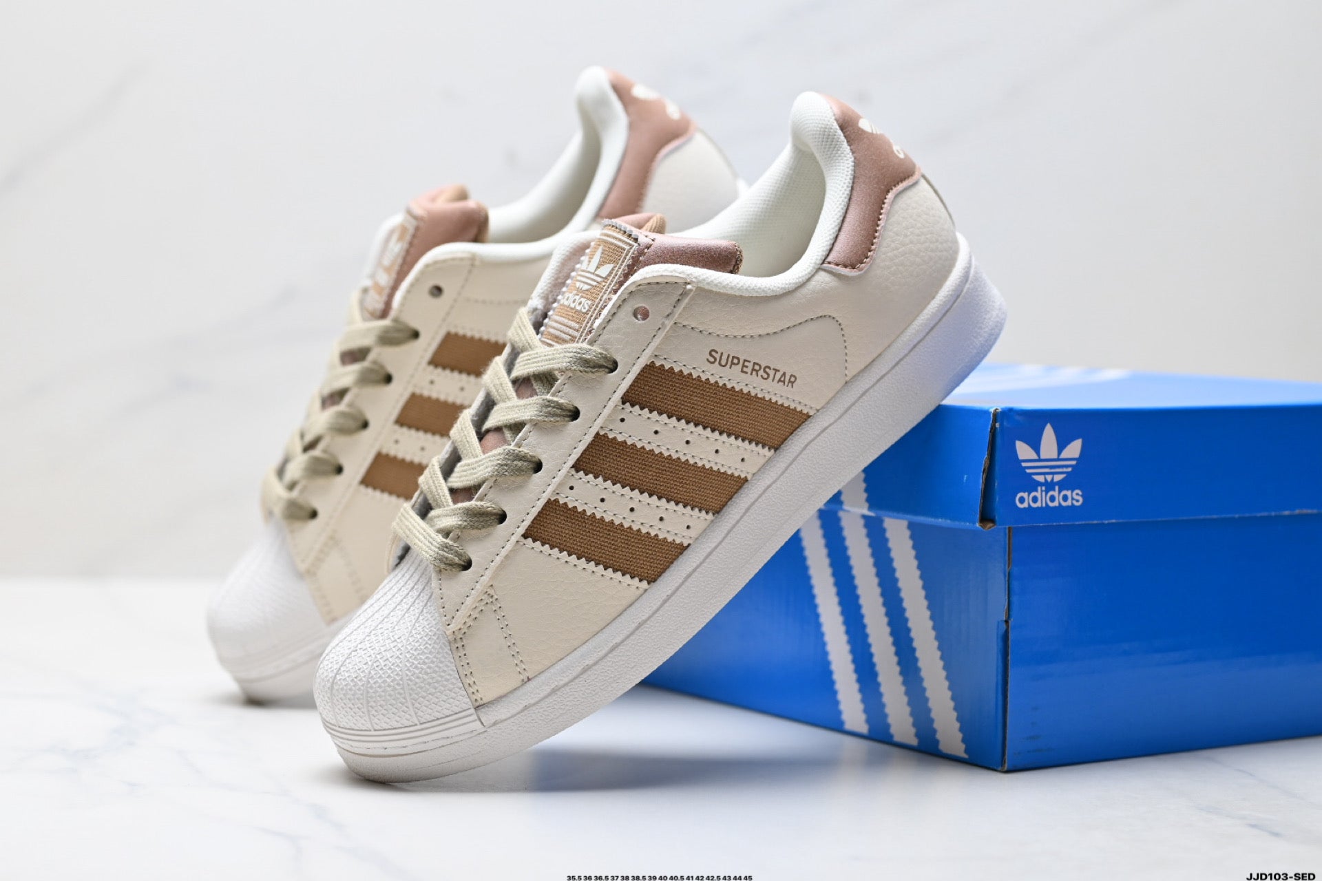 Superstar Off-White And Light Brown