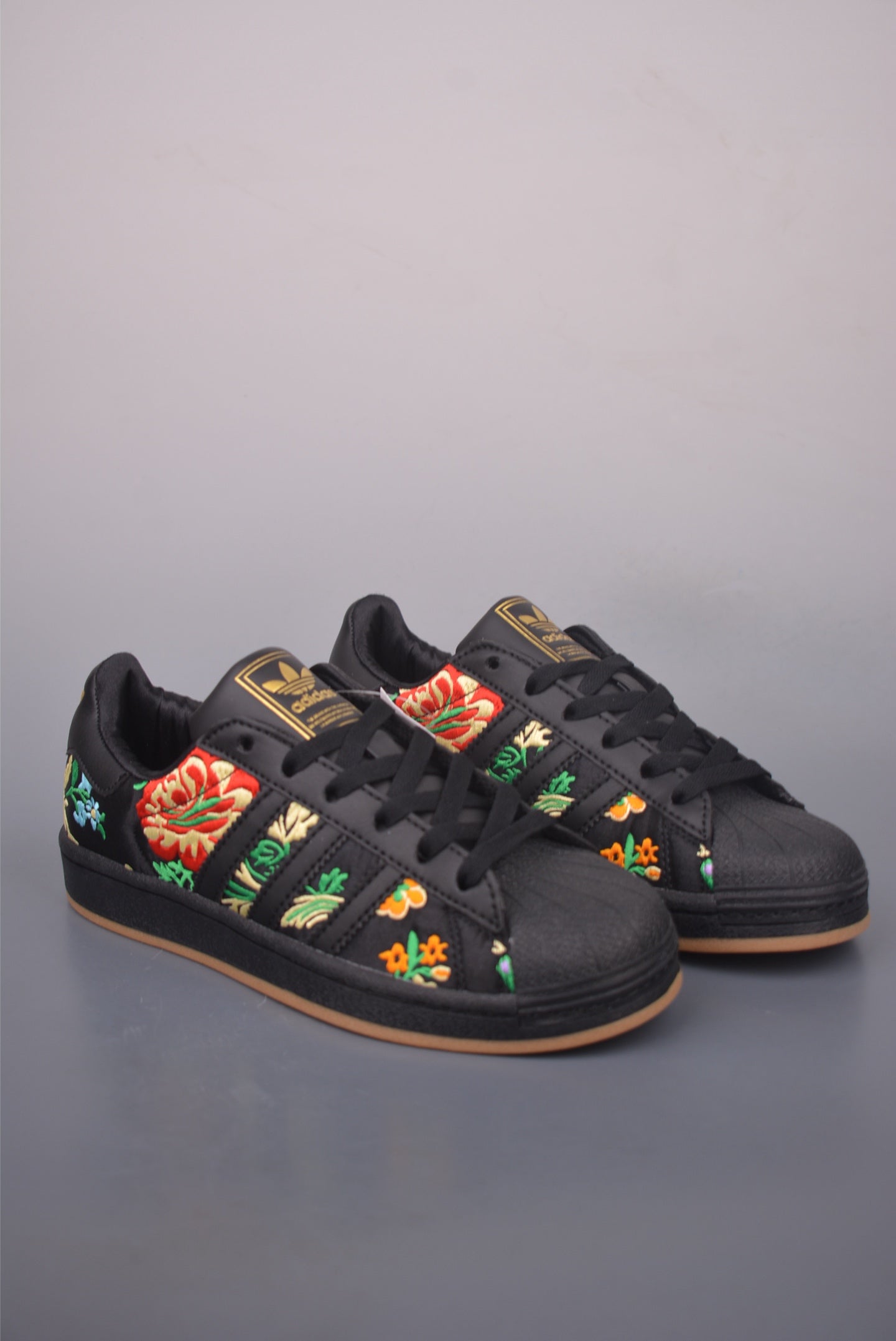 Superstar Black Floral Embroidery