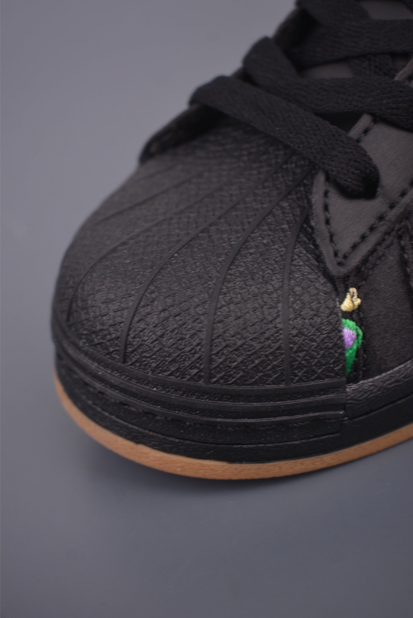 Superstar Black Floral Embroidery
