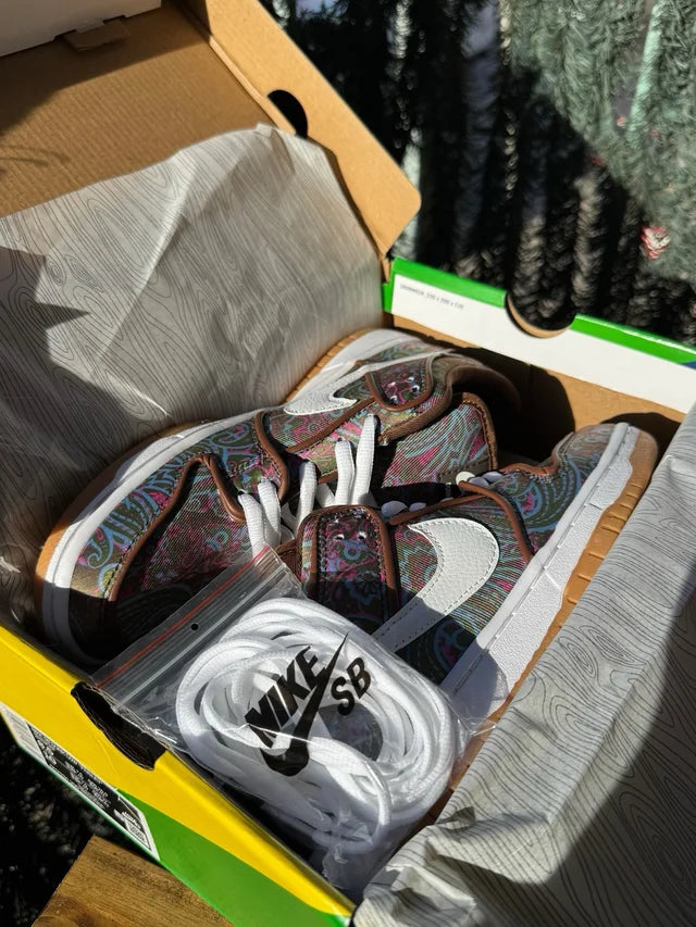 SB Dunk Low Paisley Brown