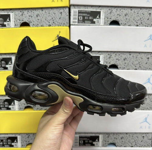 Air Max Plus TN Black and Metallic Gold