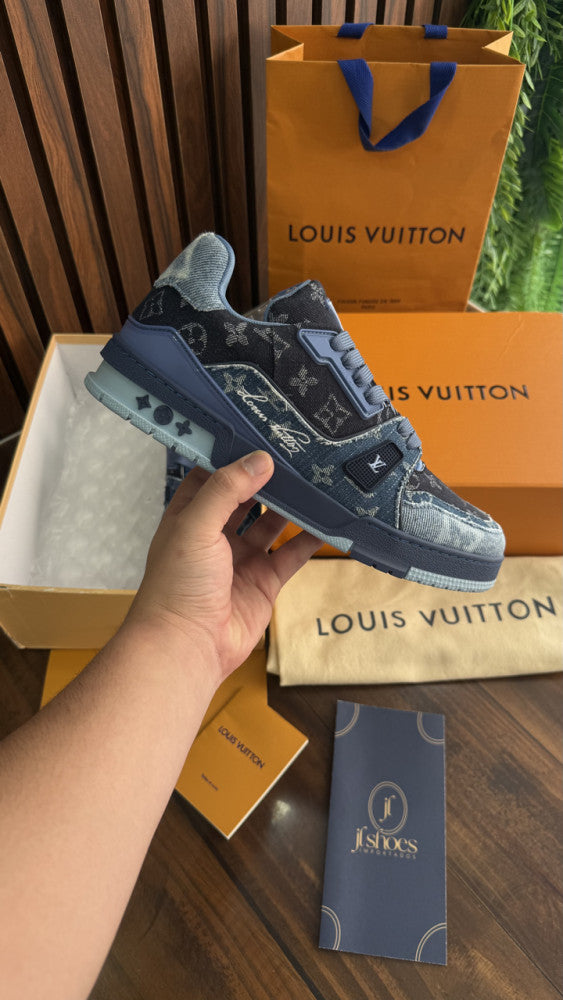 Trainer Denim Black and Blue